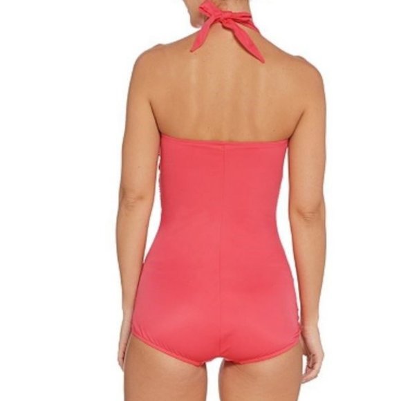 DreamShaper by Miraclesuit Ruched Halter Swimsuit - Picture 2 of 2